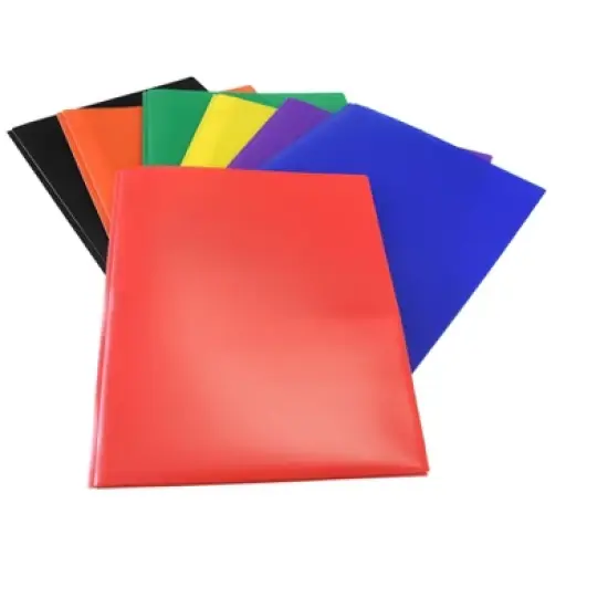 FOLDER SCHOOL SMART TWO-POCKET HEAVYWEIGHT POLY WITH FASTENERS image {3}