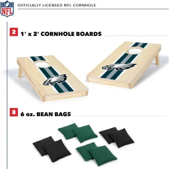 NFL Philadelphia Eagles 1'x2' Wood Cornhole Set image {1}