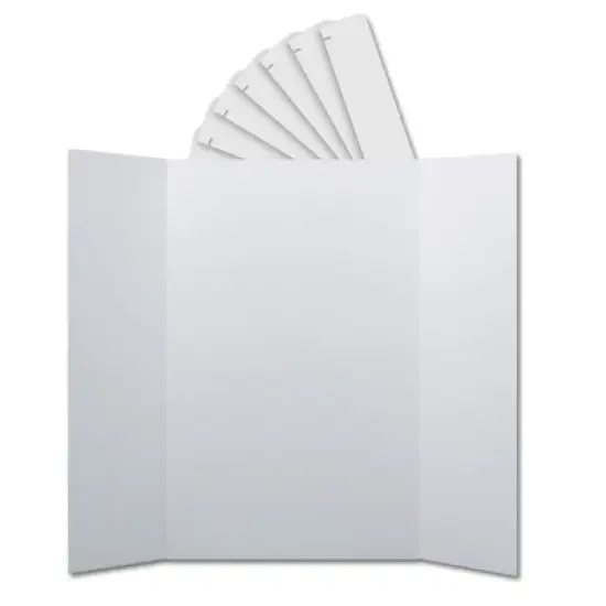 Flipside Products Corrugated Project Boards & Headers Set, 36" x 48", White, 24 Sets image {3}