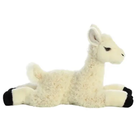 Aurora Flopsie 12" Llama Stuffed White Animal image {2}