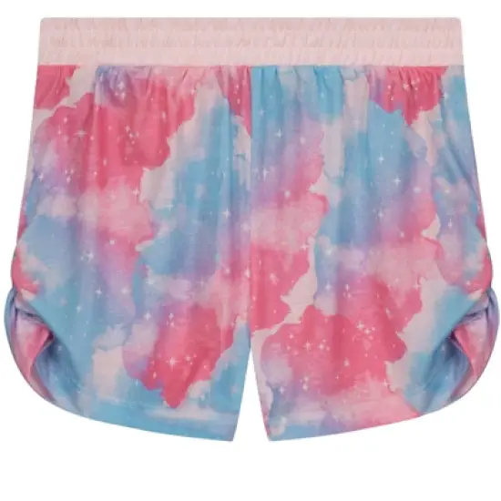 Sleep On It 2-piece  Girl's Pajama Shorts Set Featuring a Sleepy Unicorn -  Pink and Blue Girls Sleepwear Set image {4}