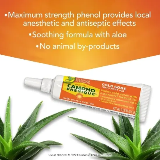 Campho Phenique Cold Sore Gel 0.23oz image {5}