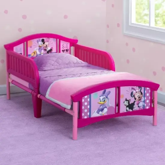Delta Children Disney Minnie Mouse Plastic Toddler Bed image {1}