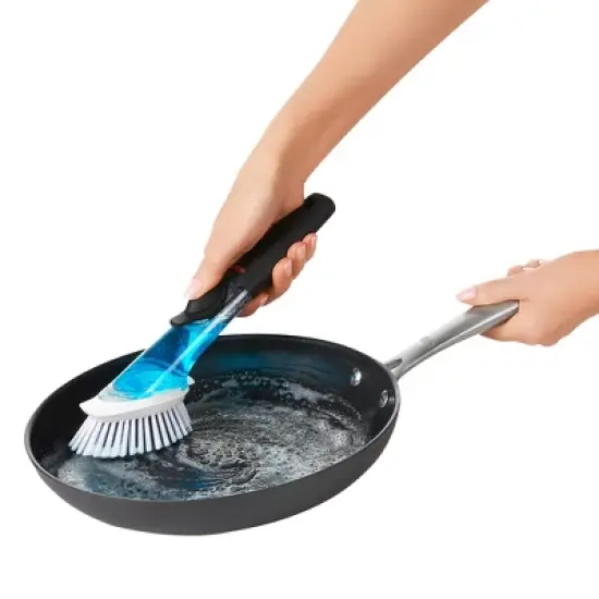 OXO Soap Dispensing Dish Brush Storage Set image {3}