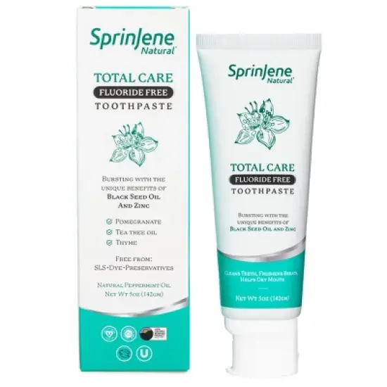 SprinJene Natural Total Care Fluoride Free Toothpaste - 5oz image {3}