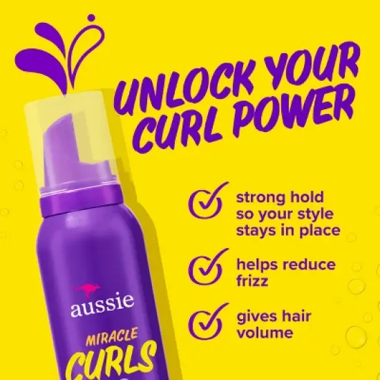 Aussie Miracle Curls Hair Mousse - 6oz image {2}