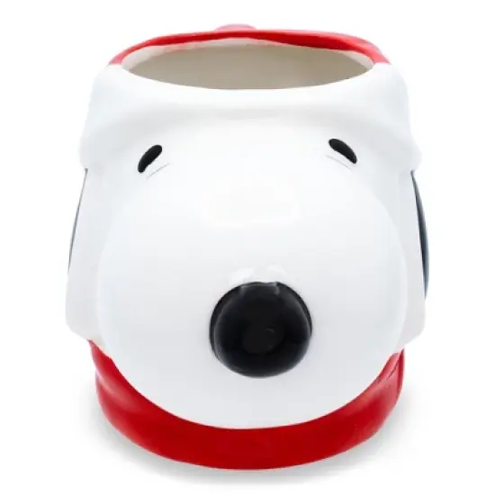 Silver Buffalo Peanuts Snoopy Christmas 3D Sculpted Ceramic Mug | Holds 20 Ounces image {1}
