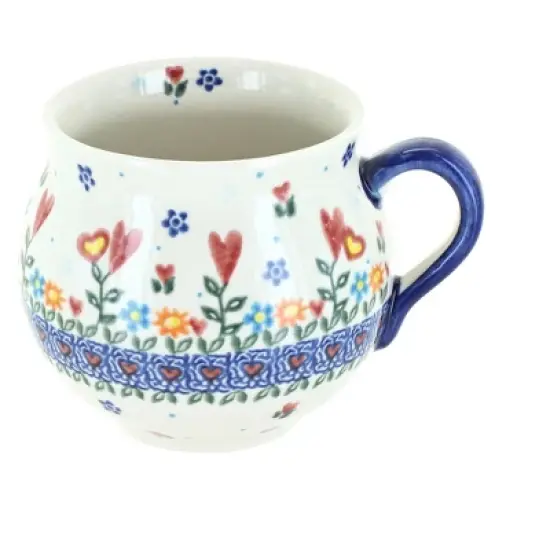 Blue Rose Polish Pottery 455 Vena Bubble Mug image {15}