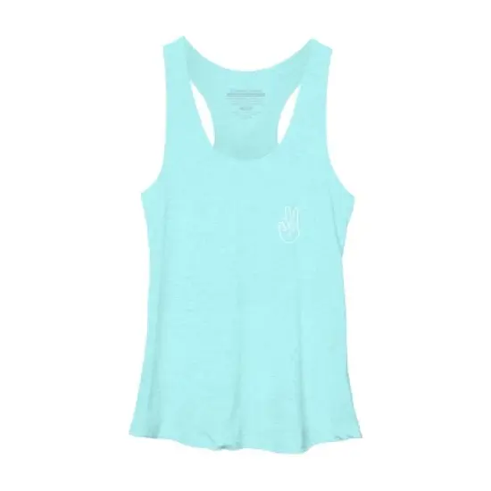 Women's Design By Humans peace By desiredesign Racerback Tank Top image {6}