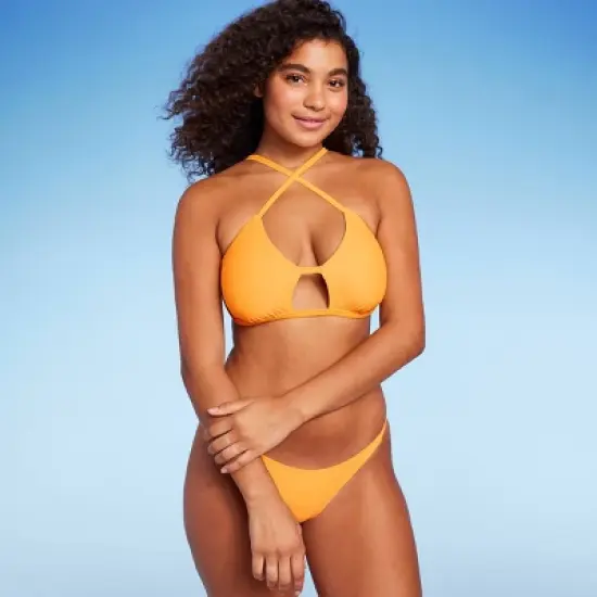 Women's Cut Out Cross Front Bralette Bikini Top - Wild Fable&trade; image {9}