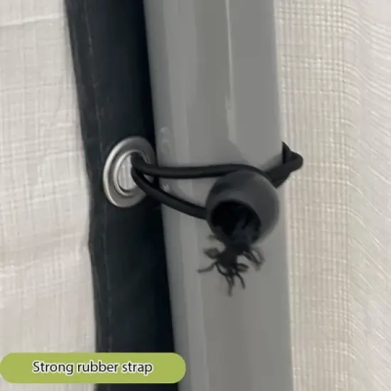 8 x 8 FT Outdoor Storage Shelter Shed, Portable Garage Shelter with Roll up Zipper Door, Heavy Duty Storage Tent Shed for Motorcycle Gardening Tools image {6}