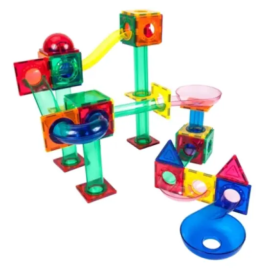 Picasso Tiles Magnetic Marble Run 70pc Building Set image {2}