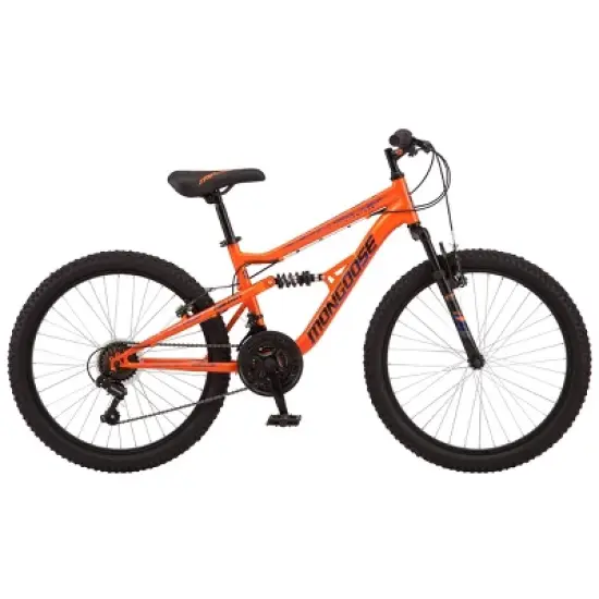 Mongoose Standoff 24" Kids' Mountain Bike - Orange image {5}