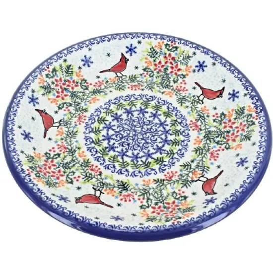 Blue Rose Polish Pottery Vena Dinner Plate image {24}