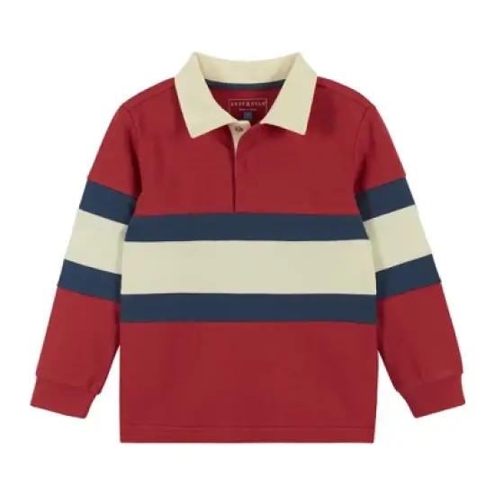 Andy & Evan  Toddler  Boys Colorblocked Rugby image {2}