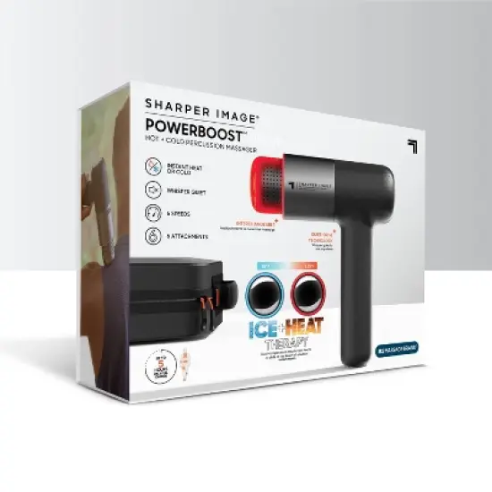 Sharper Image Powerboost Pro Body Massager with Hot and Cold image {11}