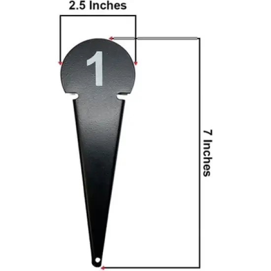 Amber Fight Gear Discus & Shot Put Markers (Set of 10) Track & Field Equipment,Secure Placement,Metal Construction for Competitions and Training image {5}