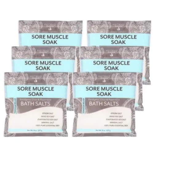 Soothing Touch Tension Relief Sore Muscle Soak Bath Salts - Case of 6/8 oz image {6}