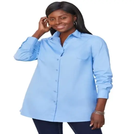 Jessica London Women&rsquo;s Plus Size Poplin Tunic image {5}