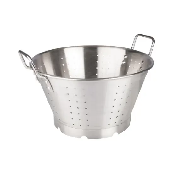 Winco Colander with Handles & Base, Heavy-Duty Stainless Steel, 16 Quart image {1}