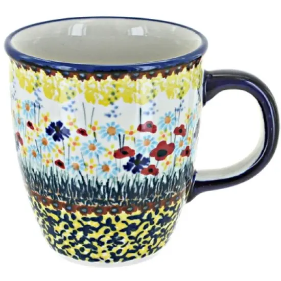 Blue Rose Polish Pottery Manufaktura Coffee Mug image {11}