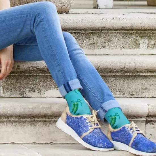 Extreme Fit Nature And Fruity Prints Knee-High Compression Socks - 6 Pair image {2}