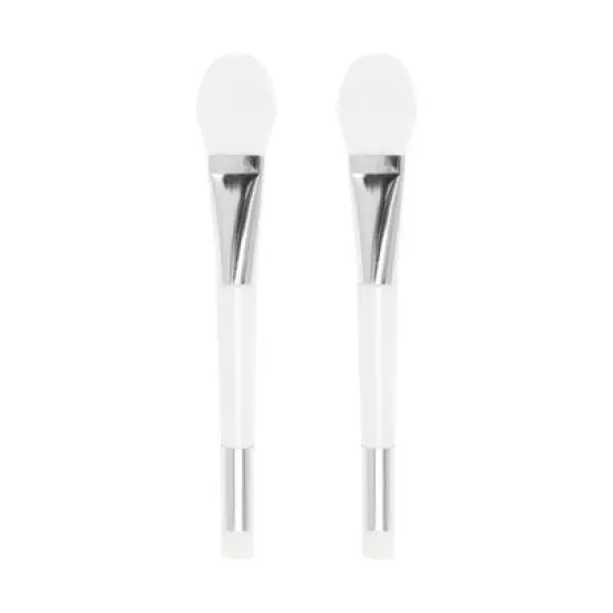 Unique Bargains Smooth Double-headed Face Mask Brush 2 Pcs image {6}