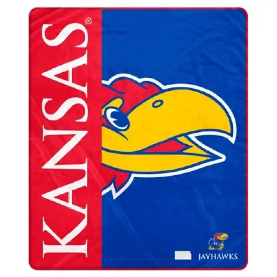 NCAA Kansas Jayhawks Ultra Soft Tailgate Throw Blanket image {2}