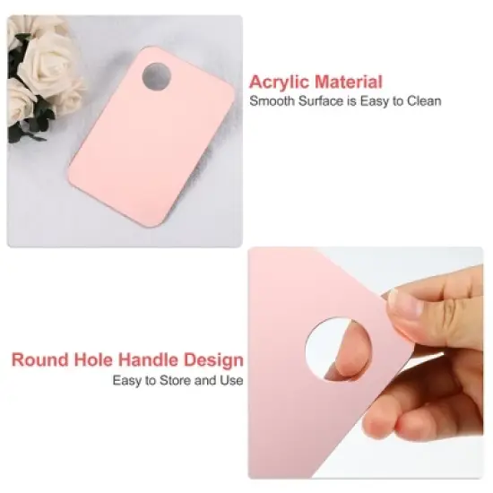 Unique Bargains Foundation Blending Acrylic Cosmetic Makeup Palette and Spatula 1 Set image {2}