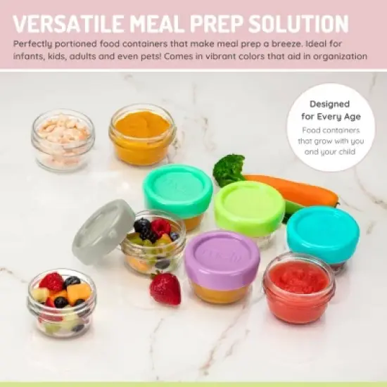 Melii Glass Baby Food Containers - 12pk image {3}