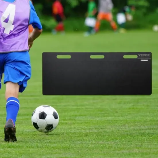 VEVOR Soccer Rebounder Board, 45"X18" Portable Soccer Wall with 2 Angles Rebound, Foldable HDPE Kickback Rebound Board, Soccer Training Equipment image {1}