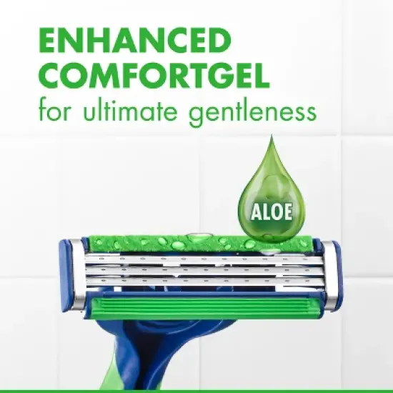Gillette Sensor Sensitive Men 3 Blades Disposable Razor - Trial Size image {4}