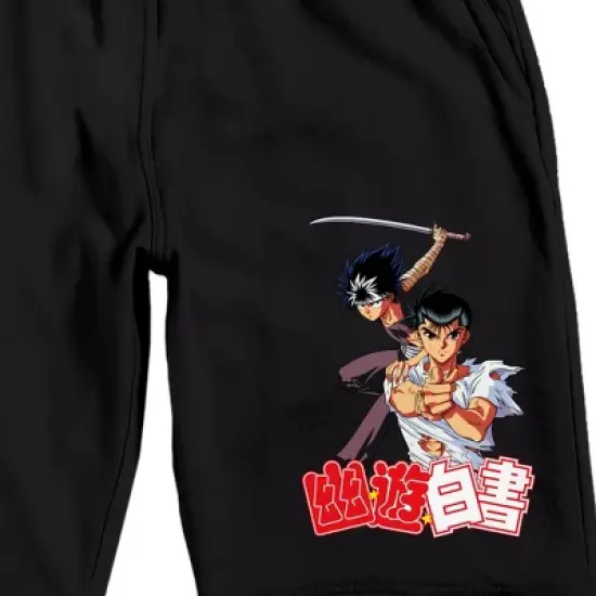 Yu Yu Hakusho Character Circle Men's Short Sleeve Shirt & Sleep Shorts Set image {4}