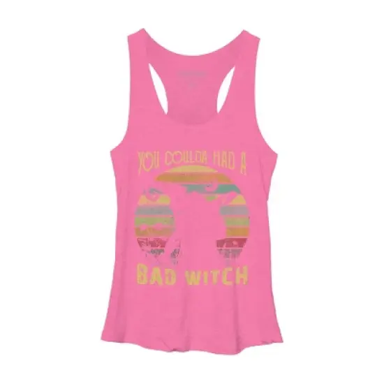 Women's Design By Humans Halloween Funny You Coulda Had Bad Witch By Ering Racerback Tank Top image {3}