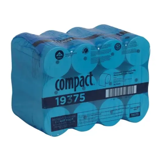 Compact Coreless Toilet Paper, 2-Ply Tissue 36 Count image {1}