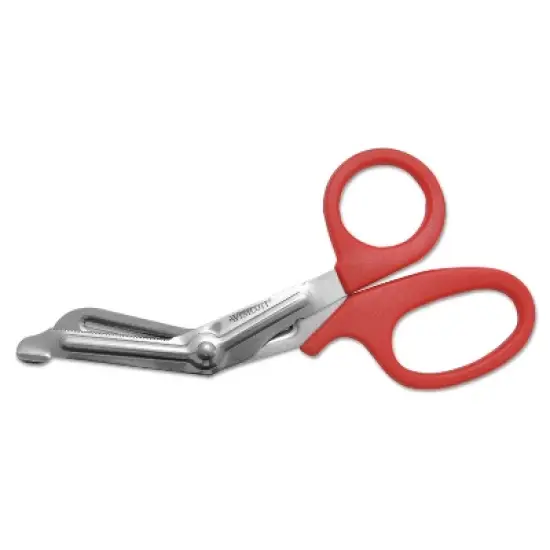 Westcott Stainless Steel Office Snips 7" Long Red 10098 image {1}