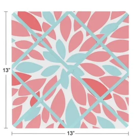 Sweet Jojo Designs Girl Fabric Photo Memo Board Emma Multicolor image {2}