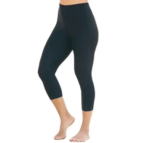 Swim 365 Women&rsquo;s Plus Size Power-Mesh Swim Capri image {1}