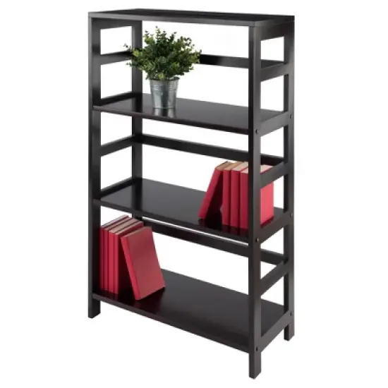 42" 3 Section Wide Bookshelf Espresso - Winsome image {5}