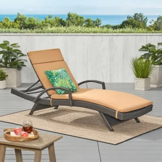 Christopher&nbsp;Knight&nbsp;Home&nbsp;Jessica&nbsp;Outdoor&nbsp;Rattan&nbsp;and&nbsp;Iron&nbsp;Adjustable&nbsp;Chaise&nbsp;Lounge&nbsp;with&nbsp;Cushion image {11}