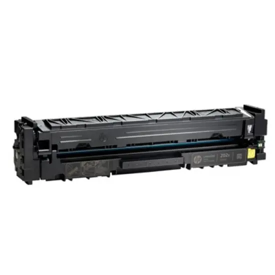 HP 202X High Yield Yellow Original LaserJet Toner Cartridge, ~2,500 pages, image {1}