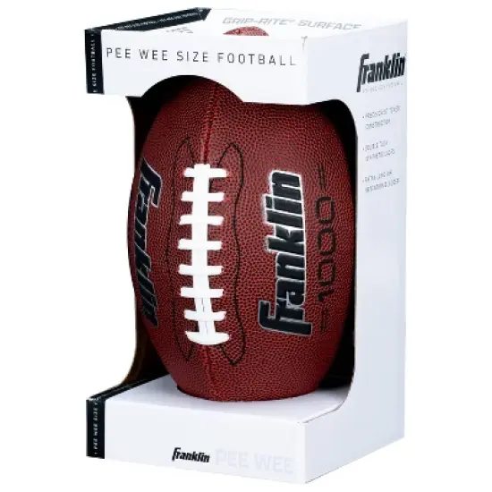Franklin Sports 1000 Series Grip Rite PeeWee Football - Brown image {1}