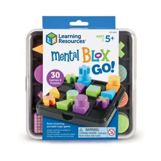 Mental Blox Go Game: Learning Resources Educational Toy with Storage Case & Puzzle Booklet image {3}