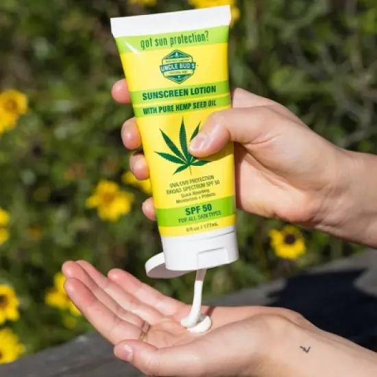 Uncle Bud's Hemp Sunscreen Lotion - SPF 50 - 6oz image {2}