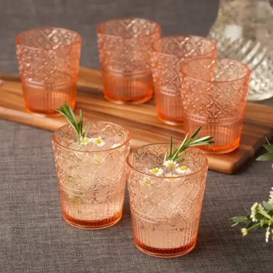 Certified International (Set of 6) 16oz Acrylic Dof Glasses Victoria image {4}