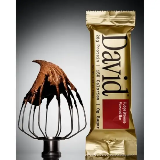 David Protein Bars with 28g Protein&nbsp;- Fudge Brownie Flavor - 12ct image {2}