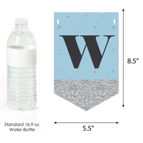 Big Dot of Happiness Winter Wonderland - Snowflake Holiday Party and Winter Wedding Bunting Banner - Snowflake Party Decorations - Winter Wonderland image {2}