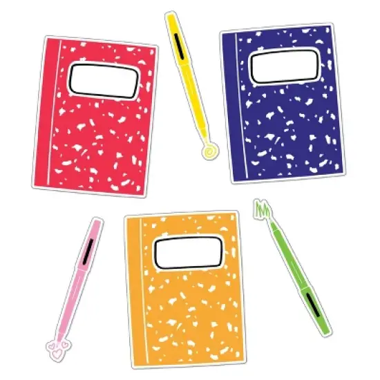Carson Dellosa Education Notebooks and Pens Cutouts (36 cut outs) image {5}