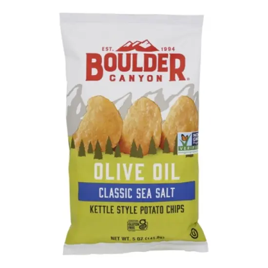 Boulder Canyon Olive Oil Kettle Chips - Case of 12/5 oz image {1}