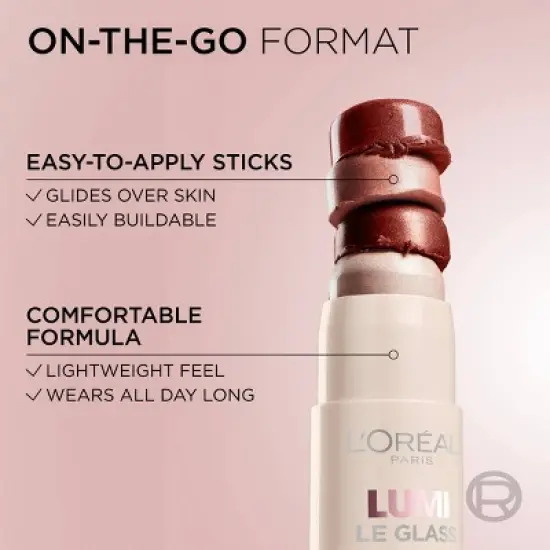 L'Oreal Paris Lumi Le Glass Highlighter Stick - 0.25oz image {7}